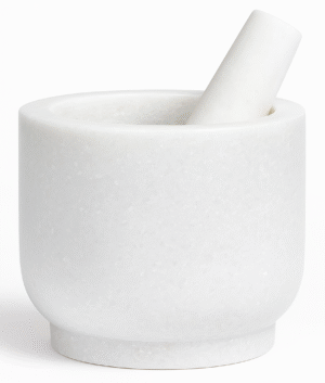 Mortar and pestle set (white)